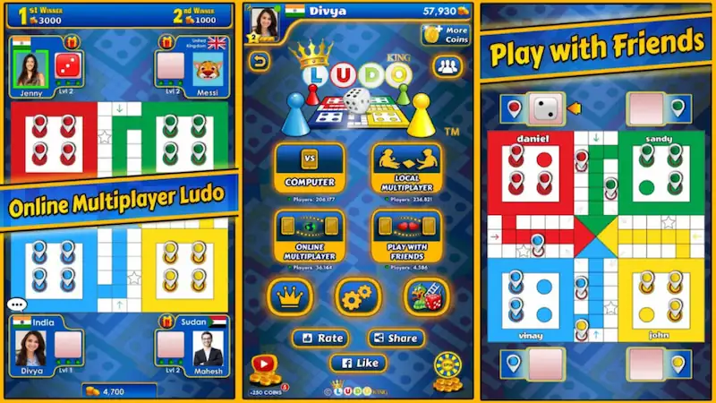 Gameplay Ludo King HartBrown