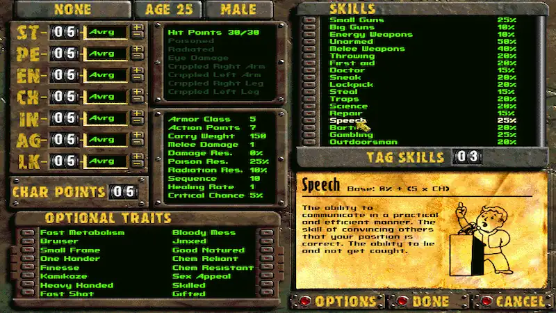 Spesifikasi Fallout 2 Desktop Gaming HartBrown