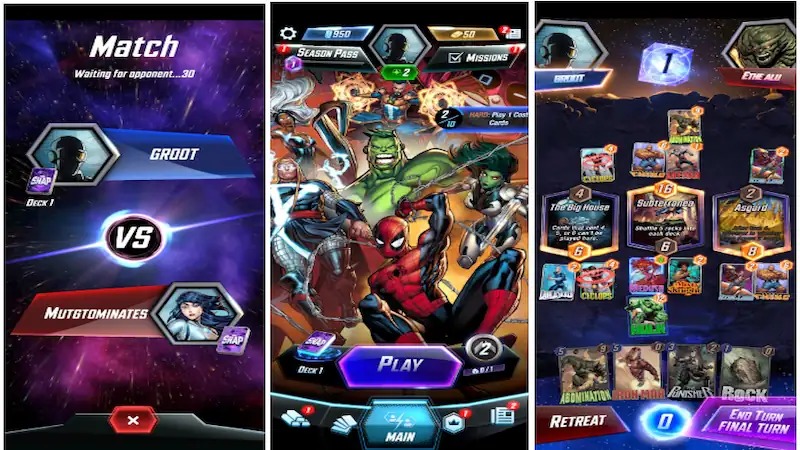 Spesifikasi Marvel Snap Mobile Gaming HartBrown